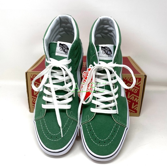 VANS SK8-HI Suede Deep Grass Green Men’s Sneakers - Picture 8 of 10
